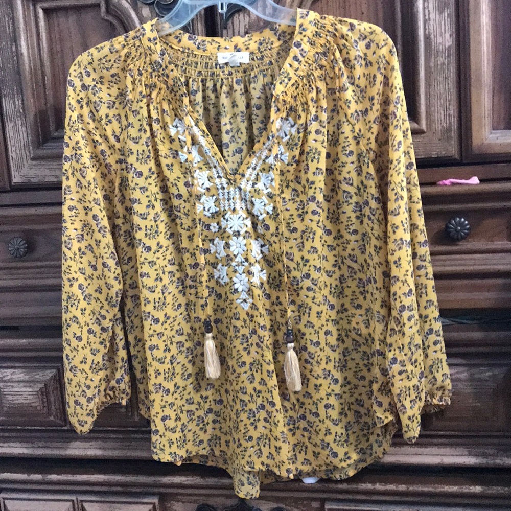 Embroidered top size small